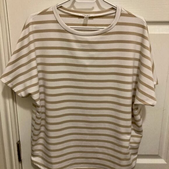 Women Loose Striped T-Shirt by cable & gauge STUDIO, size M - Picture 1 of 3